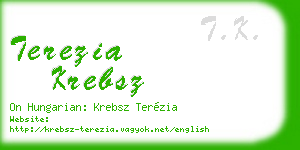 terezia krebsz business card